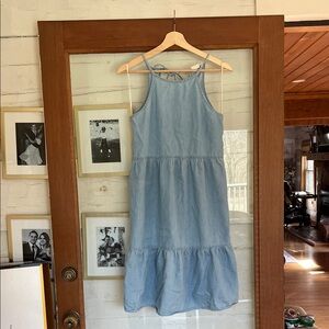 True Craft Light Blue Midi Dress